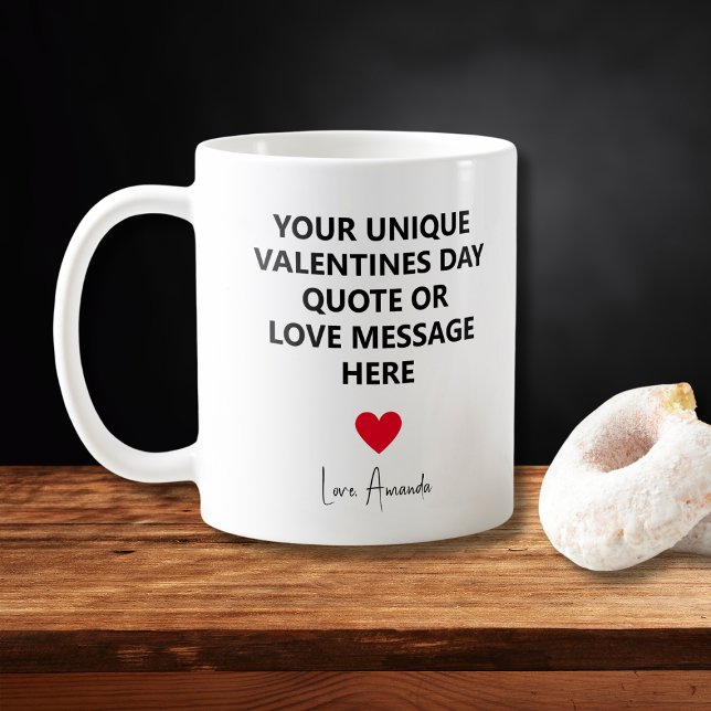 Individuelles, einzigartiges Husband-Valentinstag- Kaffeetasse (Custom Unique Husband Valentines Day Quote Coffee Mug
)