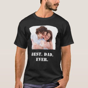 Individuelles Familienfoto Bester Papa Aller Zeite T-Shirt