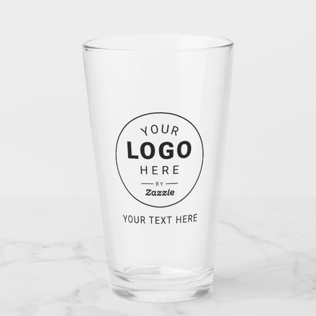 Individuelles Firmenlogo-Design Glas (Vorderseite)