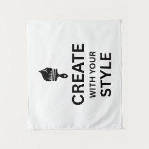 Individuelles Firmenlogo Personalisierter Wandtepp Wandteppich