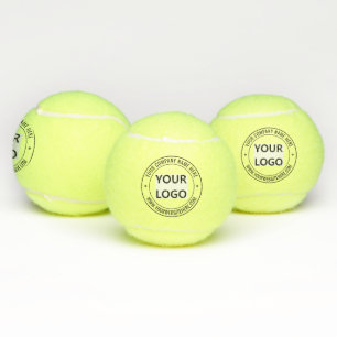 Individuelles Firmenlogo und Text Tennisbälle