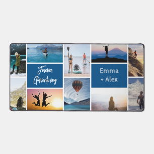 Individuelles Forever Adventures mit 10 Fotosammlu Schreibtischunterlage