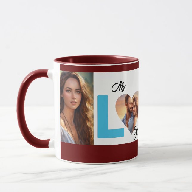 Individuelles Foto Die Liebe Inspiriert Elegance-T Tasse (Links)
