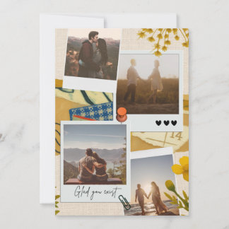 Individuelles Foto-Kollagengeschenk für Paare| 'Ic Einladung