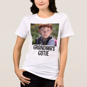 Individuelles Foto-Personalisiertes T-Shirt für Om Tri-Blend Shirt
