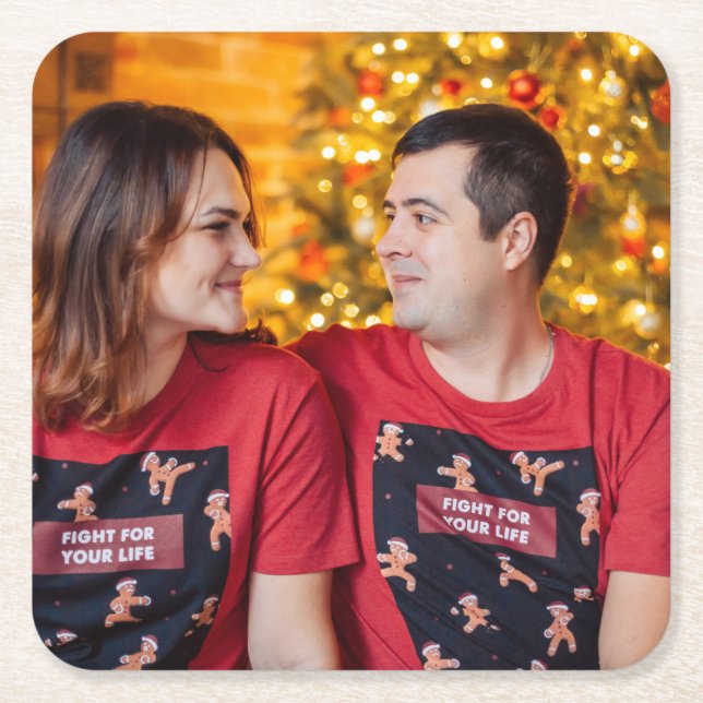 Individuelles Foto Rechteckiger Pappuntersetzer (Vorderseite)