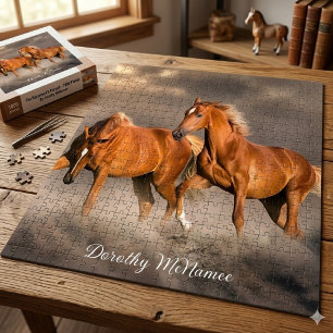 Individuelles Foto- und Namens-Puzzle-Geschenk Puzzle
