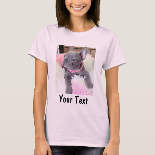 Individuelles Foto und Text Personalisierter Haust T-Shirt