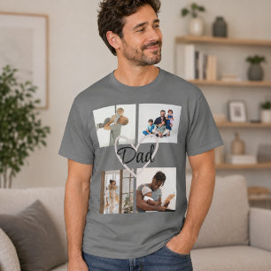 Individuelles Foto- und Text-Vaterschaftstags-T-Sh T-Shirt