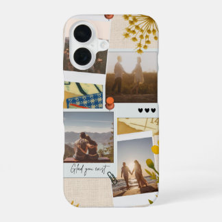 Individuelles Fotokollage-Paar | 'Freut mich, dass iPhone 16 Hülle