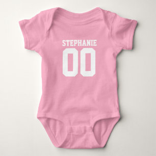 Individuelles Fußball-Trikot Baby Mädchen personal Strampler