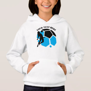 Individuelles Fußballspieler-Mädchen, Geburtstagsg Hoodie