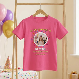 Individuelles Geburtstags-T-Shirt für Mädchen – Sü T-Shirt