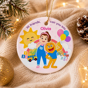 Individuelles Geburtstagsgeschenk für Kleinkinder  Keramik Ornament