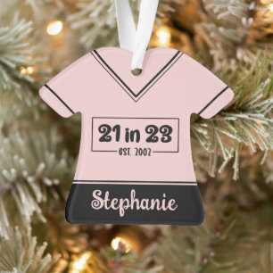 Individuelles Geburtstagsgeschenk zum 21. 21 in 23 Ornament