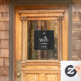 Individuelles Geschäft-WLAN-Schild mit Ihrem Logo Fensteraufkleber