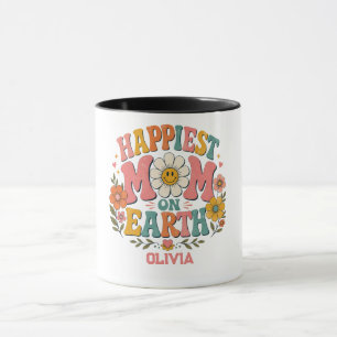 individuelles Geschenk zum Muttertag - glücklichst Tasse