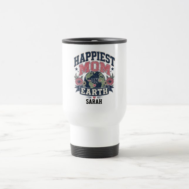 individuelles Geschenk zum Muttertag: glücklichste Reisebecher (Mittel)