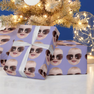Individuelles Gesicht Geburtstagsfeier Individuell Geschenkpapier
