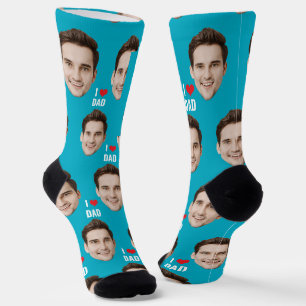 Individuelles Gesicht Papa Geburtstagsgeschenk für Socken
