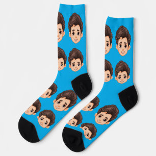 Individuelles Gesicht Personalisiertes Foto Bild Socken