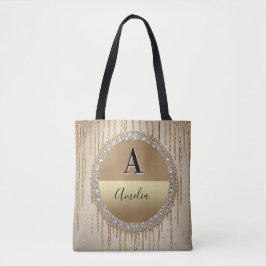 Individuelles Gold-Monogramm-Geschenk für Hochzeit