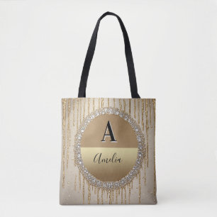Individuelles Gold-Monogramm-Geschenk für Hochzeit