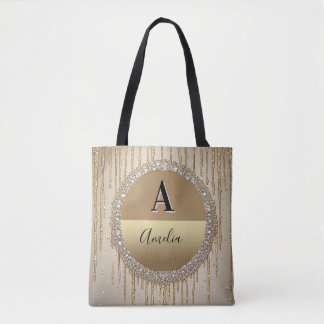 Individuelles Gold-Monogramm-Geschenk für Hochzeit