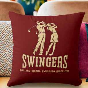 Individuelles Golfspiel von Funny Couple Kissen