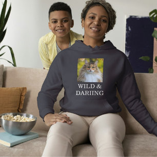Individuelles Graues Schildpatt Norwegische Waldka Hoodie