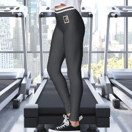 Individuelles Haustierfoto-Text Cute Warm Neutrale Leggings