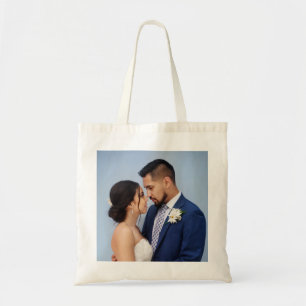 Individuelles Hochzeitsfoto für Paare Tragetasche