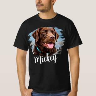 Individuelles Hundeporträt T-Shirt