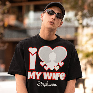 Individuelles 'Ich liebe meine Frau' – Namen und F T-Shirt