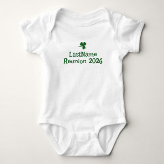 Individuelles Irish Clan Shamrock T-Shirt für Kind Baby Strampler