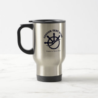 Individuelles Kapitänsboot Nautisches Geschenk Reisebecher