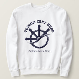 Individuelles Kapitänsboot Nautisches Geschenk Sweatshirt