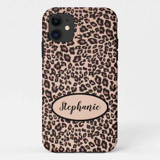 Individuelles Leopard-Tierdruck-Handyhülle iPhone Case-Mate iPhone Hülle (Rückseite)