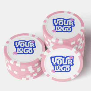 Individuelles Logo Geschäft Werbe-Double-Seite Pokerchips