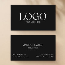 Individuelles Logo Modern Minimalistisch Schwarz W