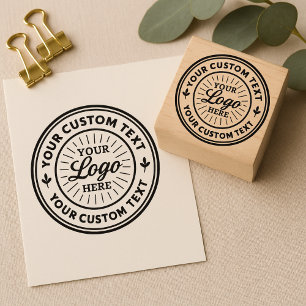 Individuelles Logo Personalisierte Geschäfts-Brand Gummistempel