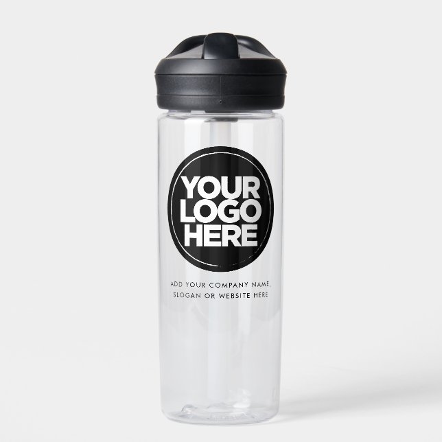 Individuelles Logo und Text Geschäft Trinkflasche (Vorderseite)