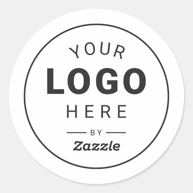 Individuelles Logodesign Runder Aufkleber (Vorderseite)