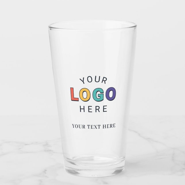 Individuelles Logogeschäft Glas (Vorderseite)