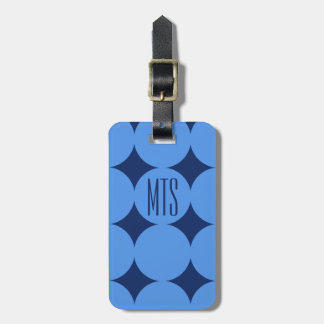 Individuelles modernes Monogramm-Punkt, personalis Gepäckanhänger