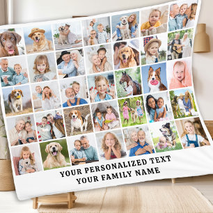 Individuelles modernes süßes Familien-Geschenk 35  Fleecedecke