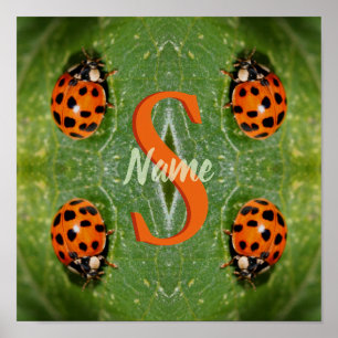 Individuelles Monogramm Anfangsbuchstabe Name Mari Poster