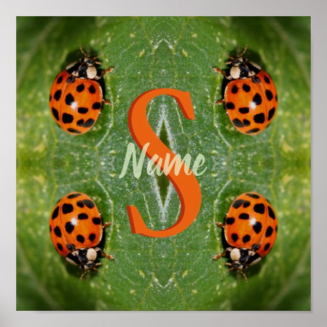 Individuelles Monogramm Anfangsbuchstabe Name Mari Poster (Vorne)