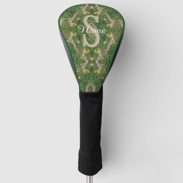 Individuelles Monogramm Ihr Anfangsbuchstabe Name  Golf Headcover (Vorderseite)