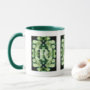 Individuelles Monogramm Ihr Anfangsbuchstabe Name  Tasse